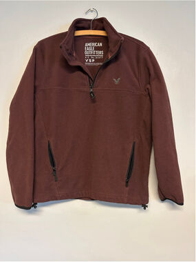 American Eagle Outfitters Fleece Pullover Size Small Burgundy